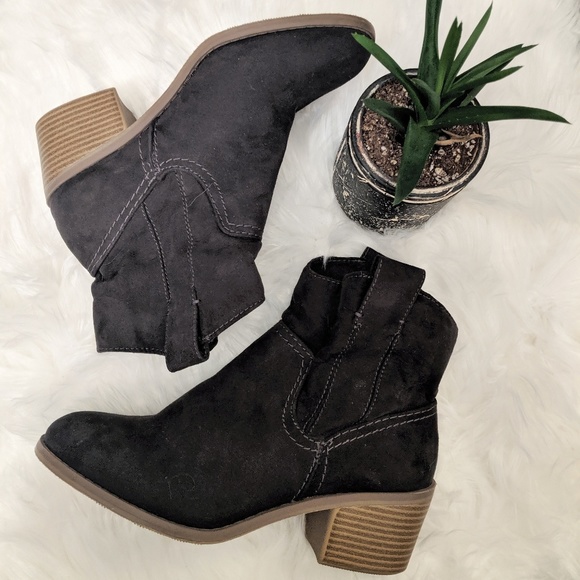 Merona Shoes - Merona Black Suede Booties